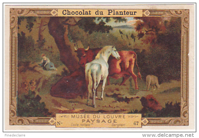 Chromo - Chocolat Du Planteur, Musée Du Louvre, Paysage - Autres & Non Classés