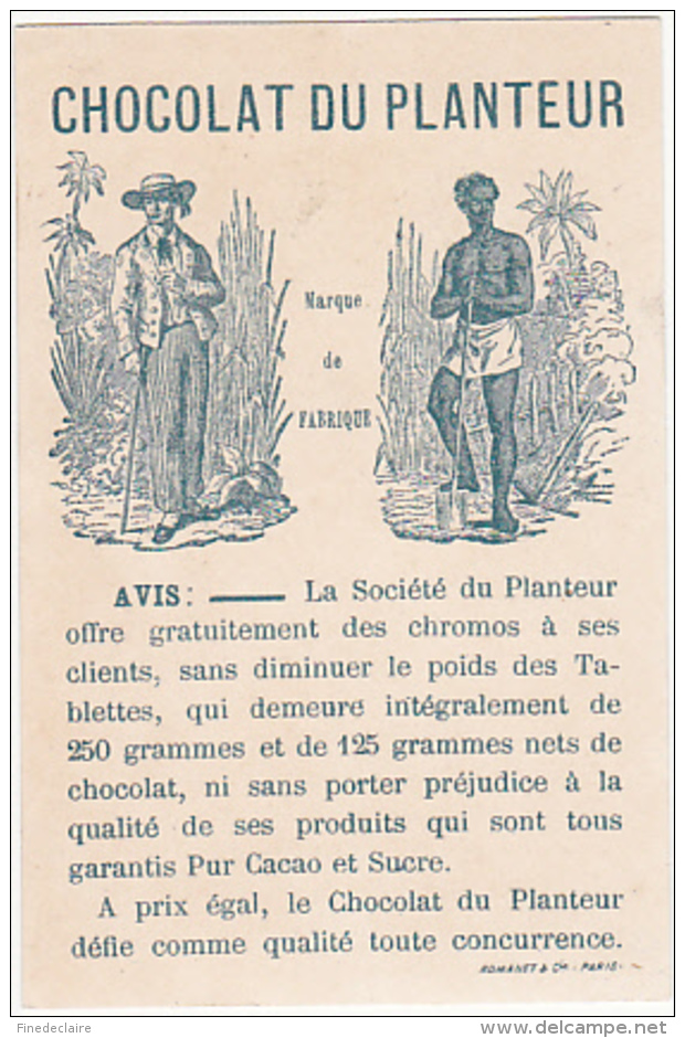 Chromo - Chocolat Du Planteur, Musée Du Louvre, Paysage - Autres & Non Classés