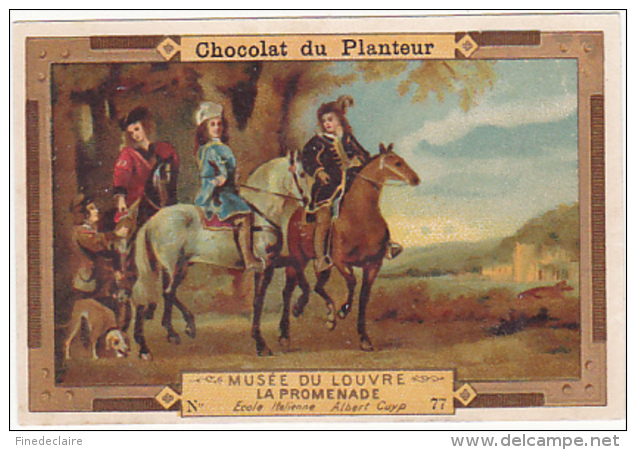 Chromo - Chocolat Du Planteur, Musée Du Louvre, La Promenade - Autres & Non Classés