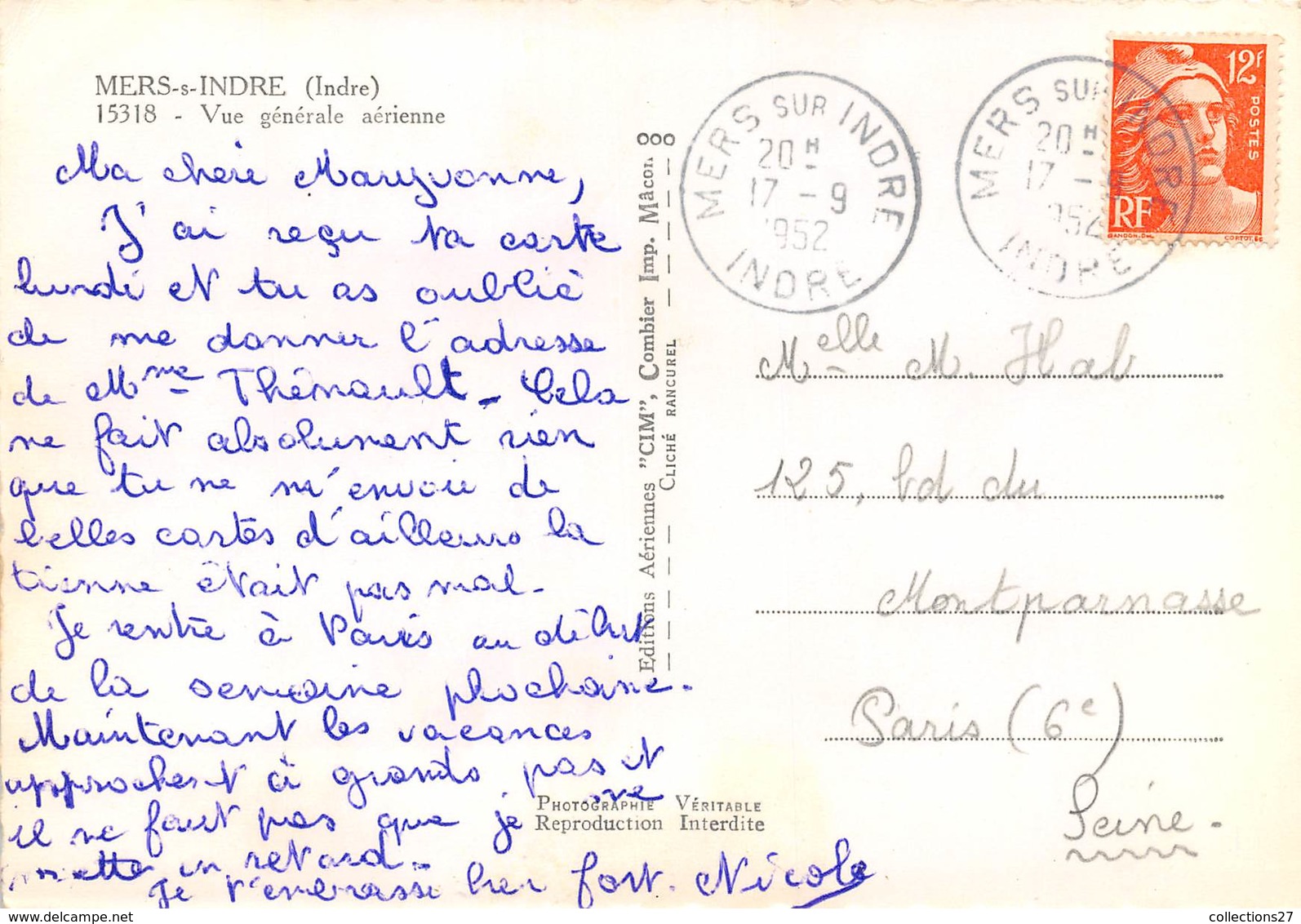 36-MERS-SUR-INDRE- VUE GENERALE AERIENNE - Autres & Non Classés