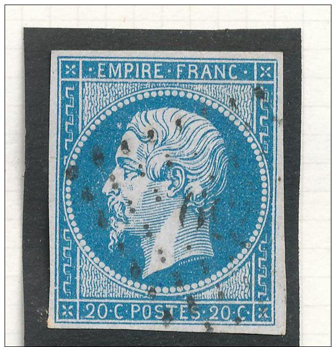 N°14 NUANCE ET OBLITZRATION 1er CHOIX. - 1853-1860 Napoléon III.