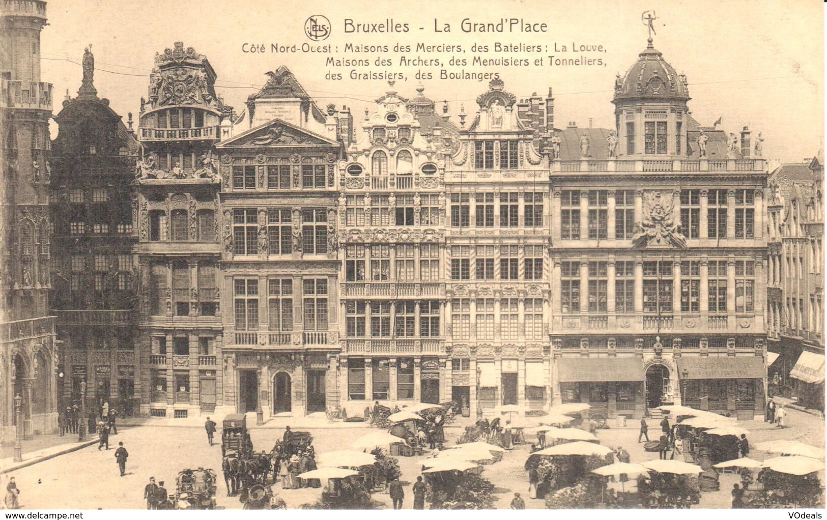 Bruxelles - CPA - Brussel - Grand'Place - Maisons Des Merciers, Des Bateliers - Places, Squares