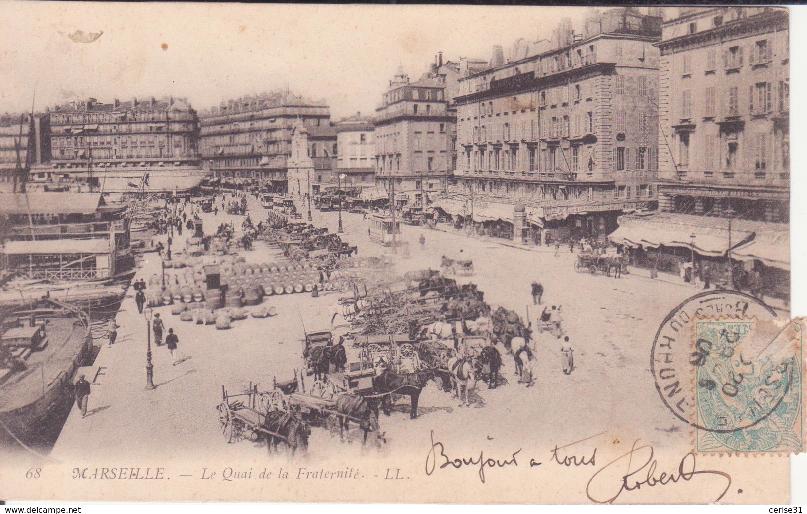 CPA - 68. MARSEILLE - Le Quai De Fraternité - Vieux Port, Saint Victor, Le Panier