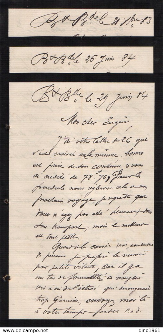 VP12.432 - 4 Lettres De Mr CAILLAUX ? - Manuscripts