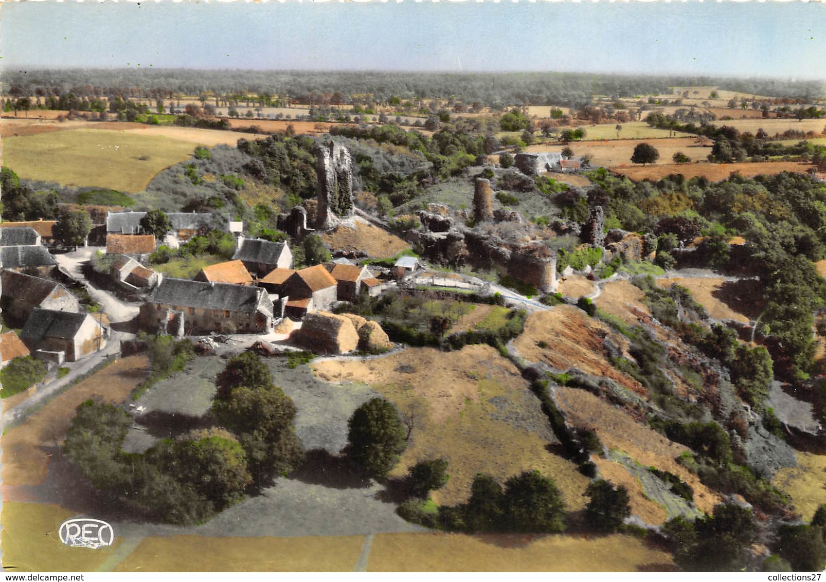 36-CHAILLAC- LE VILLAGE DE BROSSE VUE AERIENNE - Autres & Non Classés