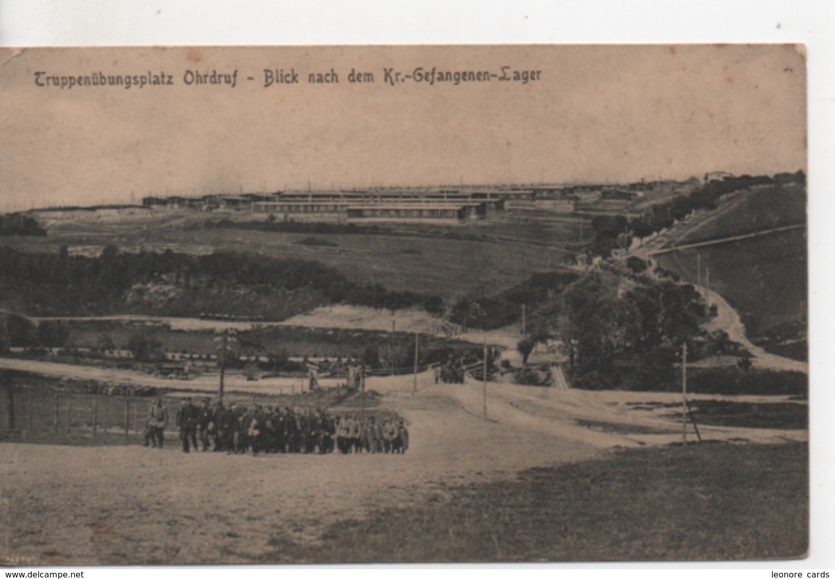 Cpa.1916.Truppenübungsplatz Ohrdruf.Blick Nach Dem Kr-Gefangenem-Lager.animé Soldats - Gotha