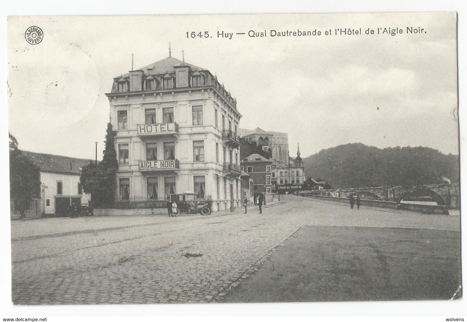 Huy Hôtel De L'Aigle Noir Carte Postale Ancienne 1911 - Huy