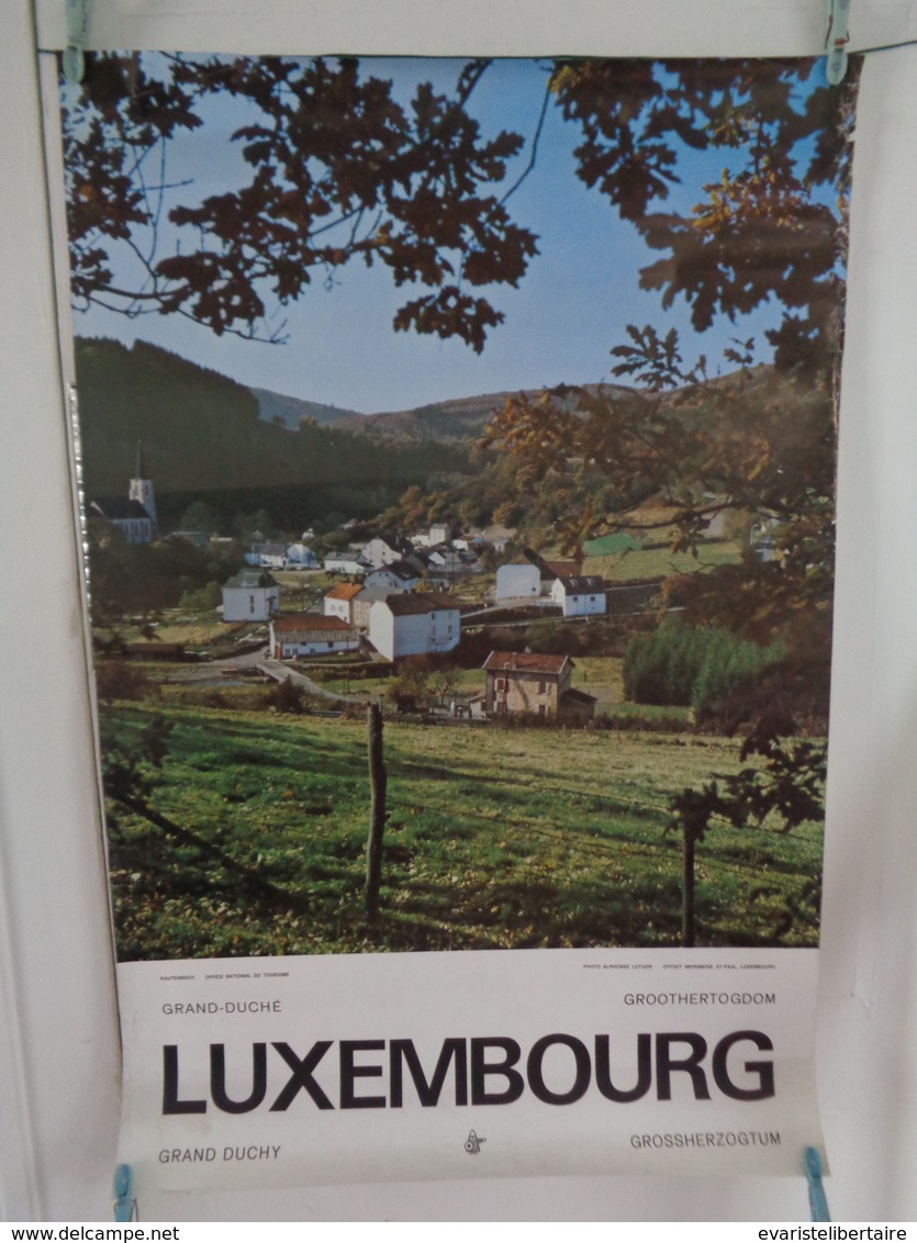 AFFICHE:  Grand -Duché LUXEMBOURG , ,H93,5 L 61,5 - Affiches