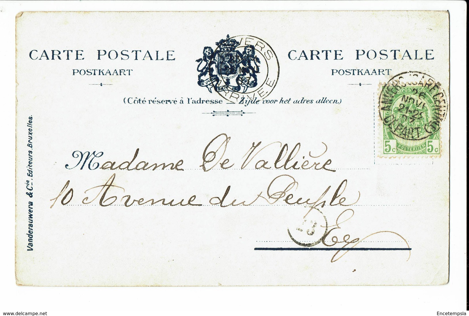 CPA - Carte Postale -BELGIQUE -Bruxelles -Palais Royal-Le Salon Rouge -1903- S591 - Monuments, édifices