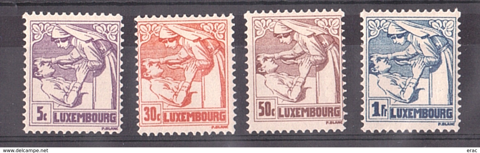 Luxembourg - 1925 - N° 160 à 163 - Neufs ** -  Croix-Rouge - Ligue Contre Cancer Et Tuberculose - Unused Stamps