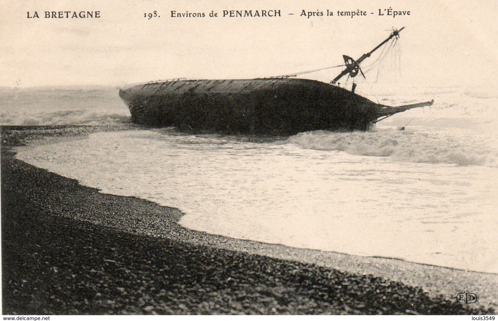 Environs  De  Penmarch -  Après  La  Tempête - L' épave. - Penmarch