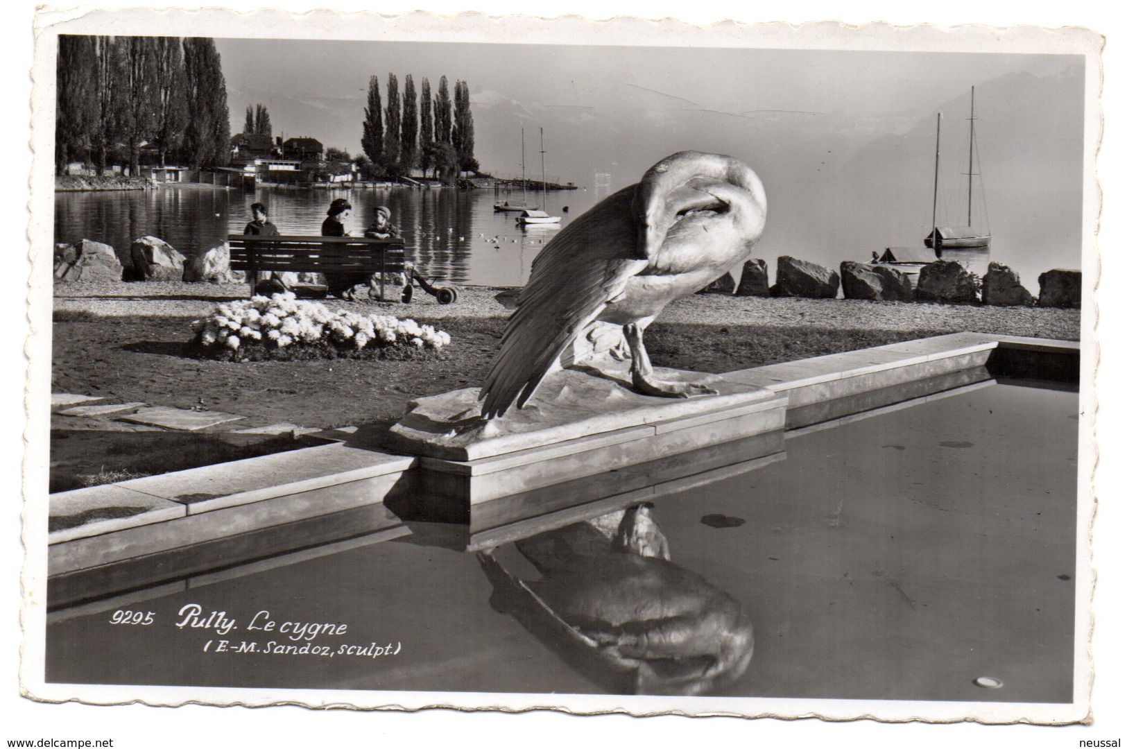 Tarjeta Postal De Pully, Le Cygne . Circulada. - Pully