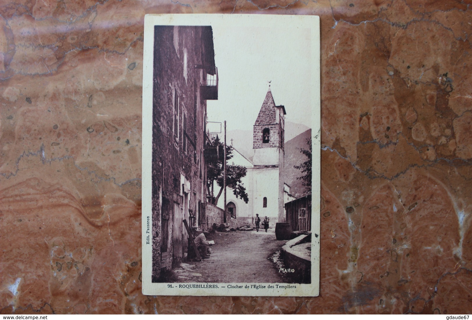 ROQUEBILLIERES (06) - CLOCHER DE L'EGLISE DES TEMPLIERS - Roquebilliere