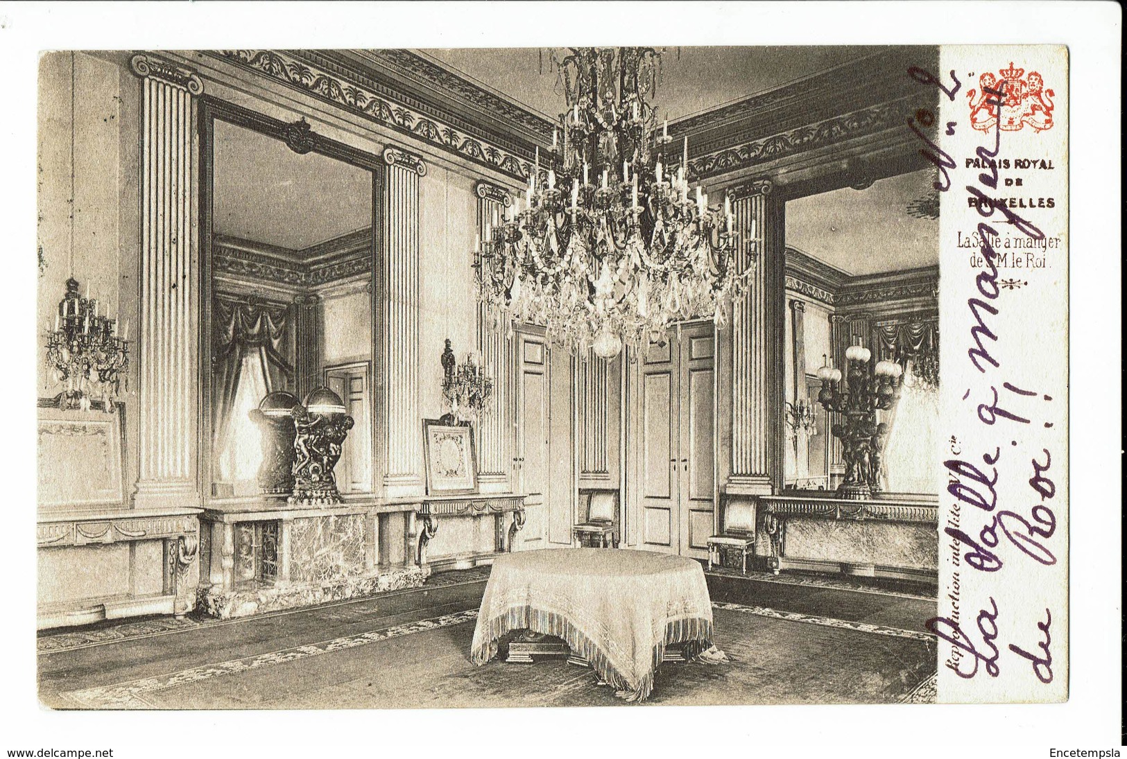 CPA - Carte Postale -BELGIQUE -Bruxelles -Palais Royal-La Salle à Manger-1907- S596 - Monumenten, Gebouwen