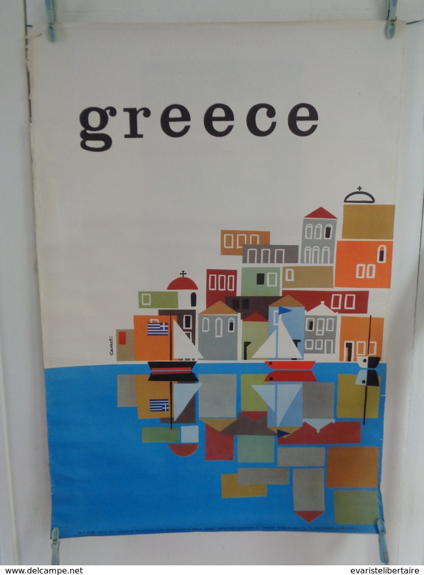 AFFICHE: GREECE ,H100 L 68,7 - Affiches