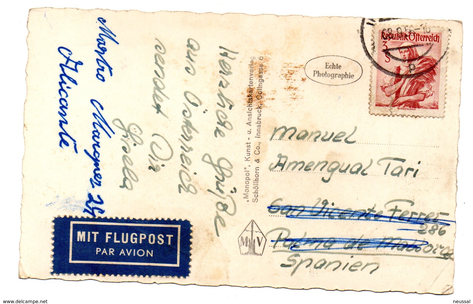 Tarjeta Postal De Innsbruck Circulada. - Innsbruck