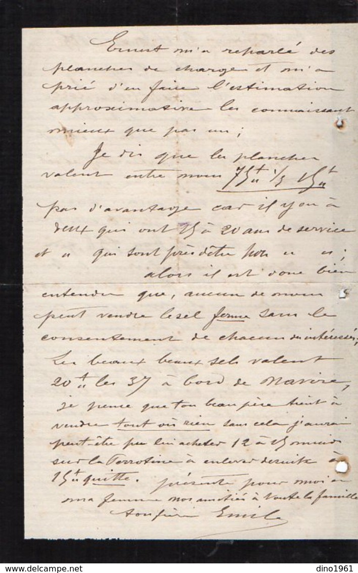 VP12.437 - 5 Lettres De Mrs DANDONNEAU & Emile ? à LA BOIRIE OLERON - Manuscripts