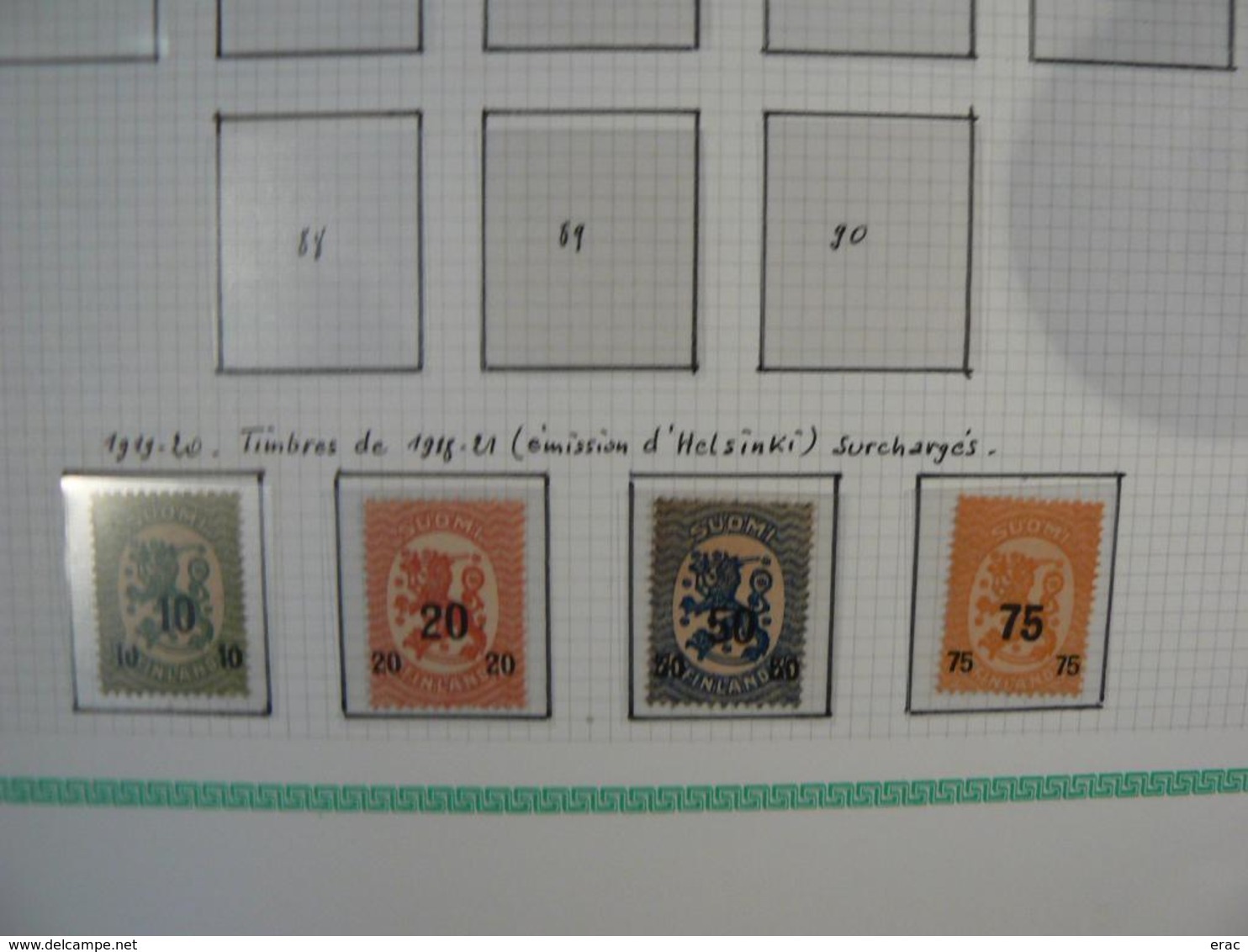 Finlande - Collection de 1875 à 1990 - Timbres neufs et oblitérés - Cote +/- 850