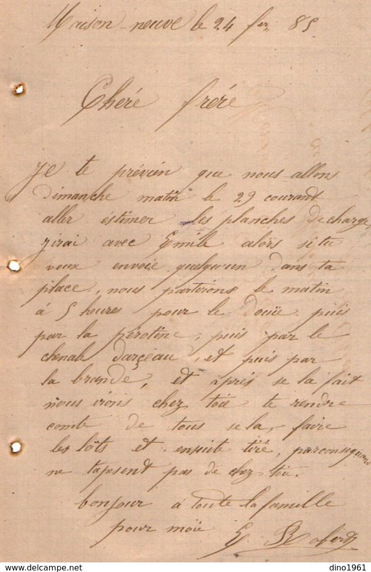 VP12.440 - Lettre De Mr E. ROBERT à MAISON - NEUVE - Manuskripte