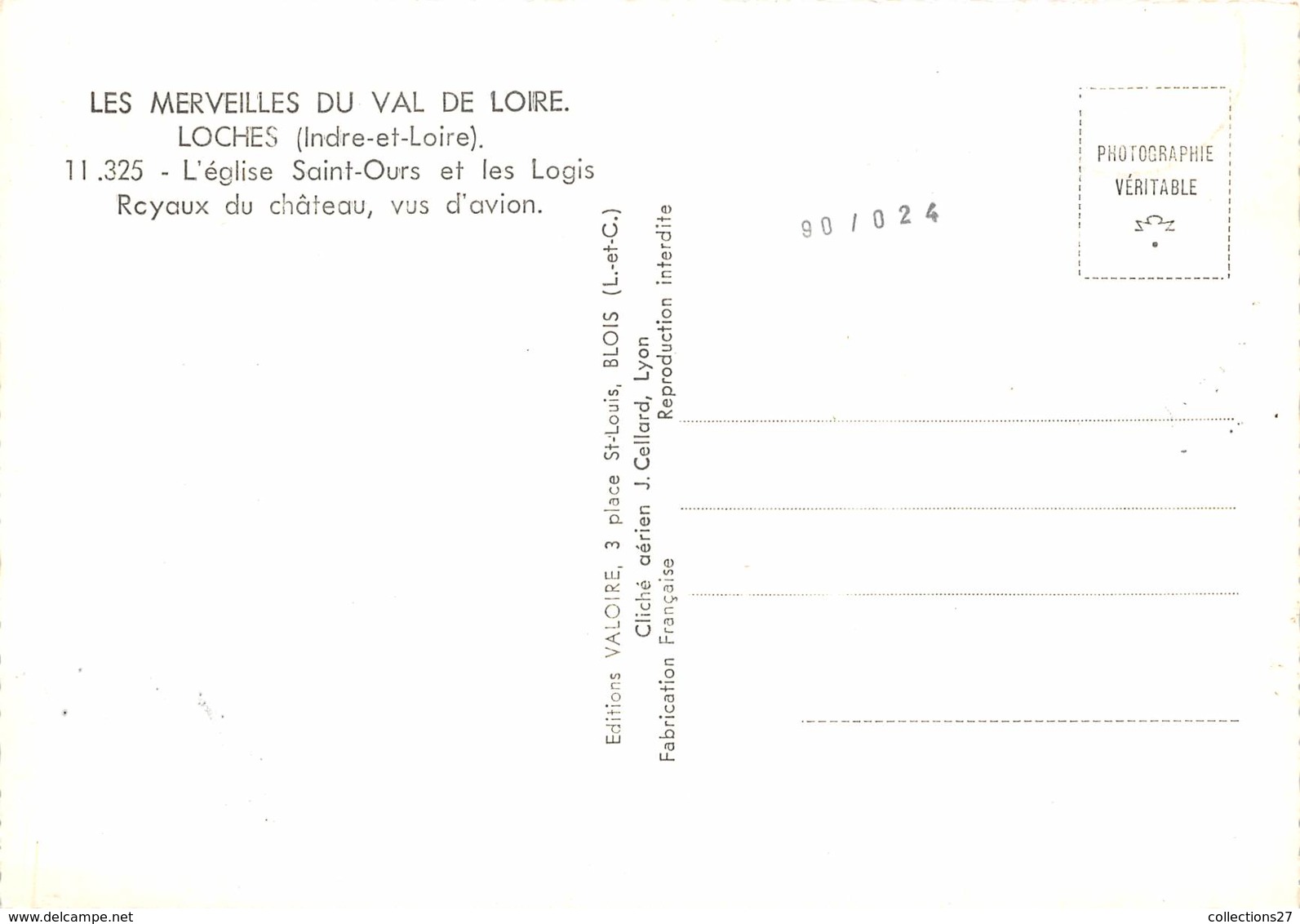 37-LOCHES- VUE D'AVION - Loches
