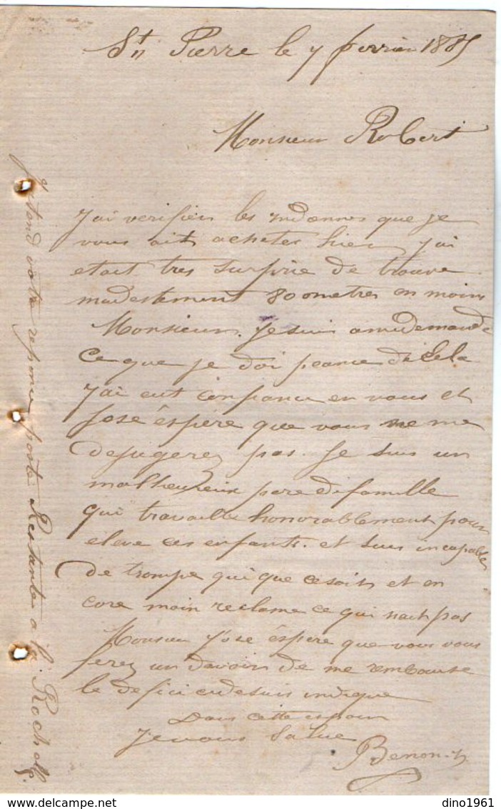 VP12.446 - 3 Lettres De Mrs BENONI & ? à SAINT - PIERRE D'OLERON - Manuscripts