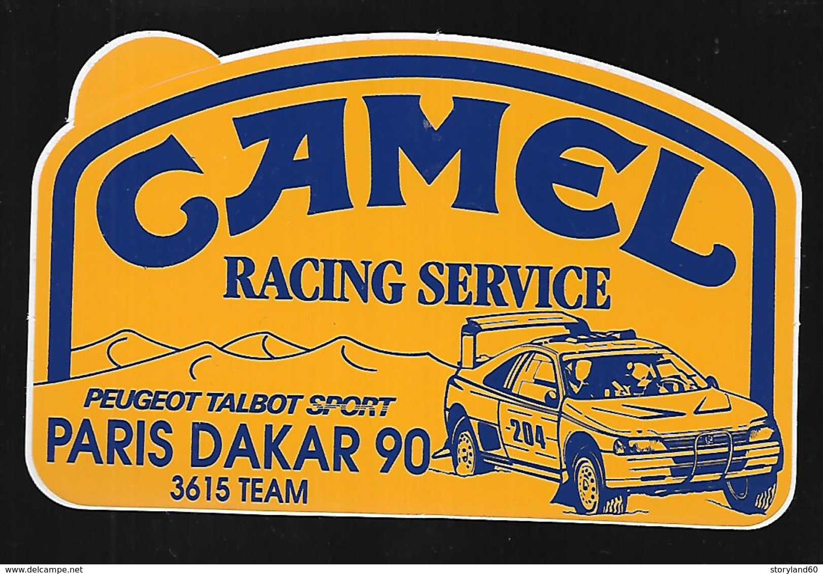 Autocollant Camel Paris Dakar 1990 Racing Service - Sonstige & Ohne Zuordnung