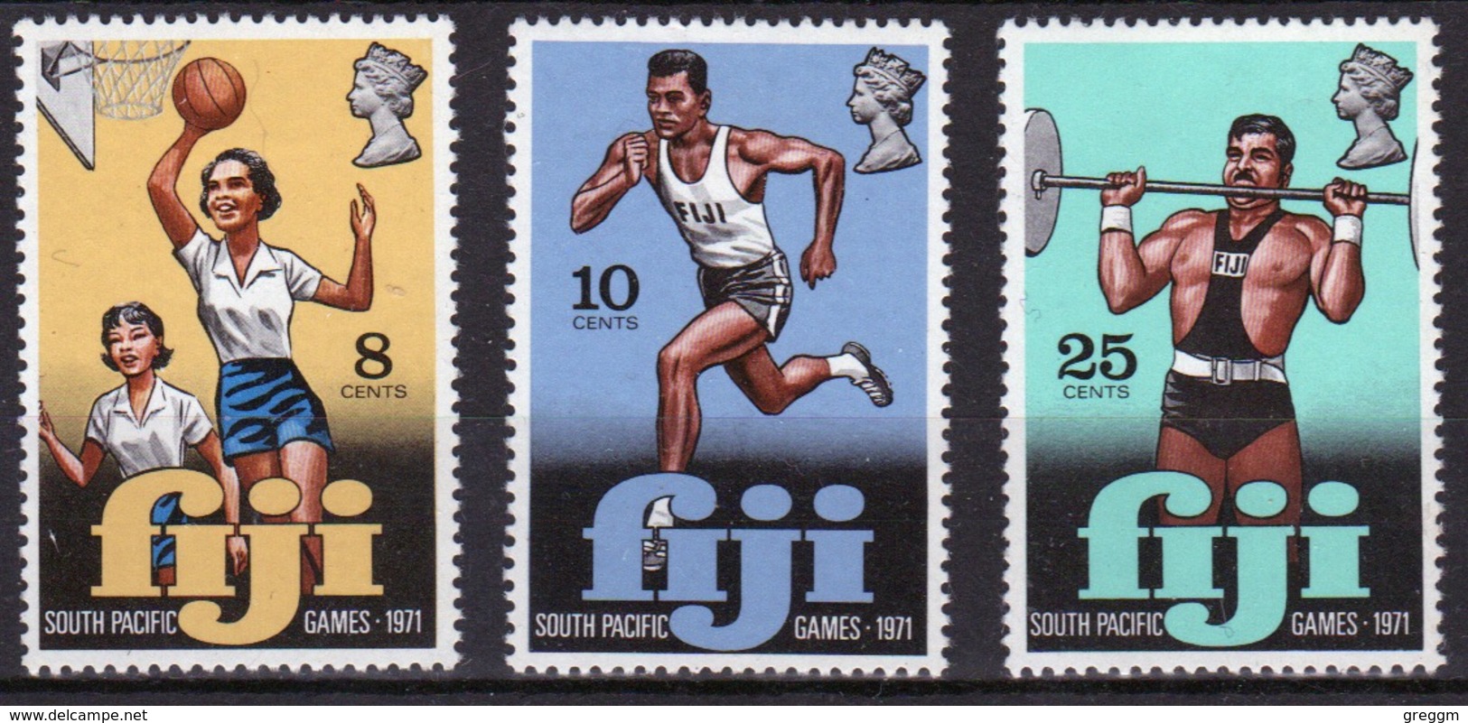 Fiji 1971 Set Of Stamps To Celebrate South Pacific Games In Mounted Mint Condition. - Fiji (1970-...)