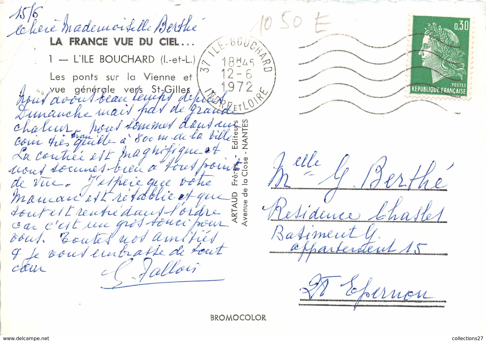 37-L'ILE-BOUCHARD- VUE DU CIEL - L'Île-Bouchard