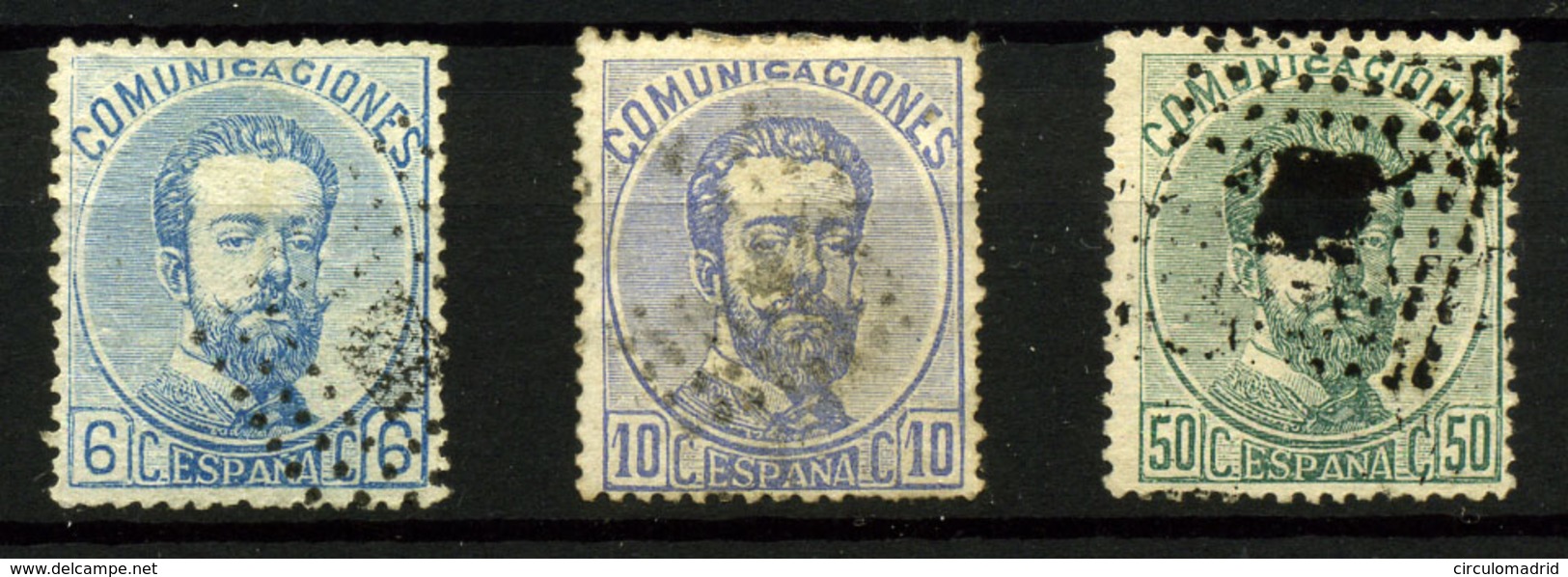 3140- España Nº 119, 121, 126 - Oblitérés