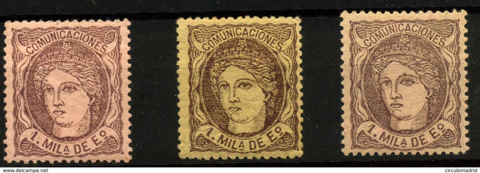 3139- España Nº 102, 102a, 102c - Unused Stamps