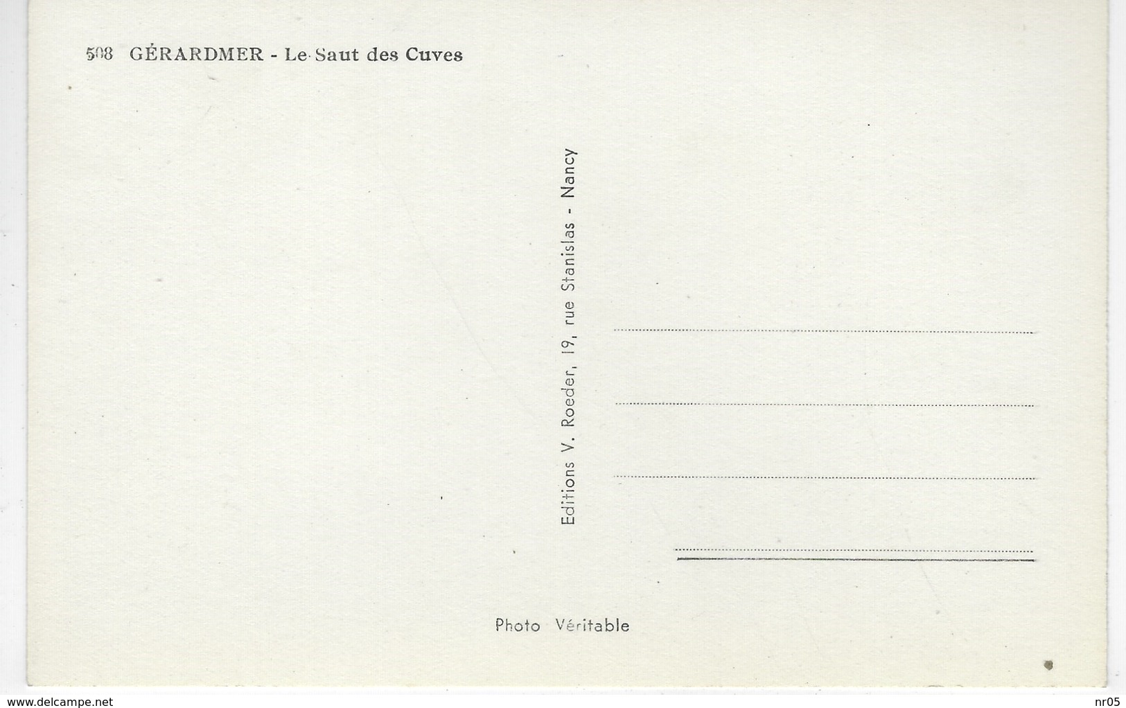 CPSM 88 ( Vosges ) - GERARDMER - Le Saut Des Cuves - Gerardmer