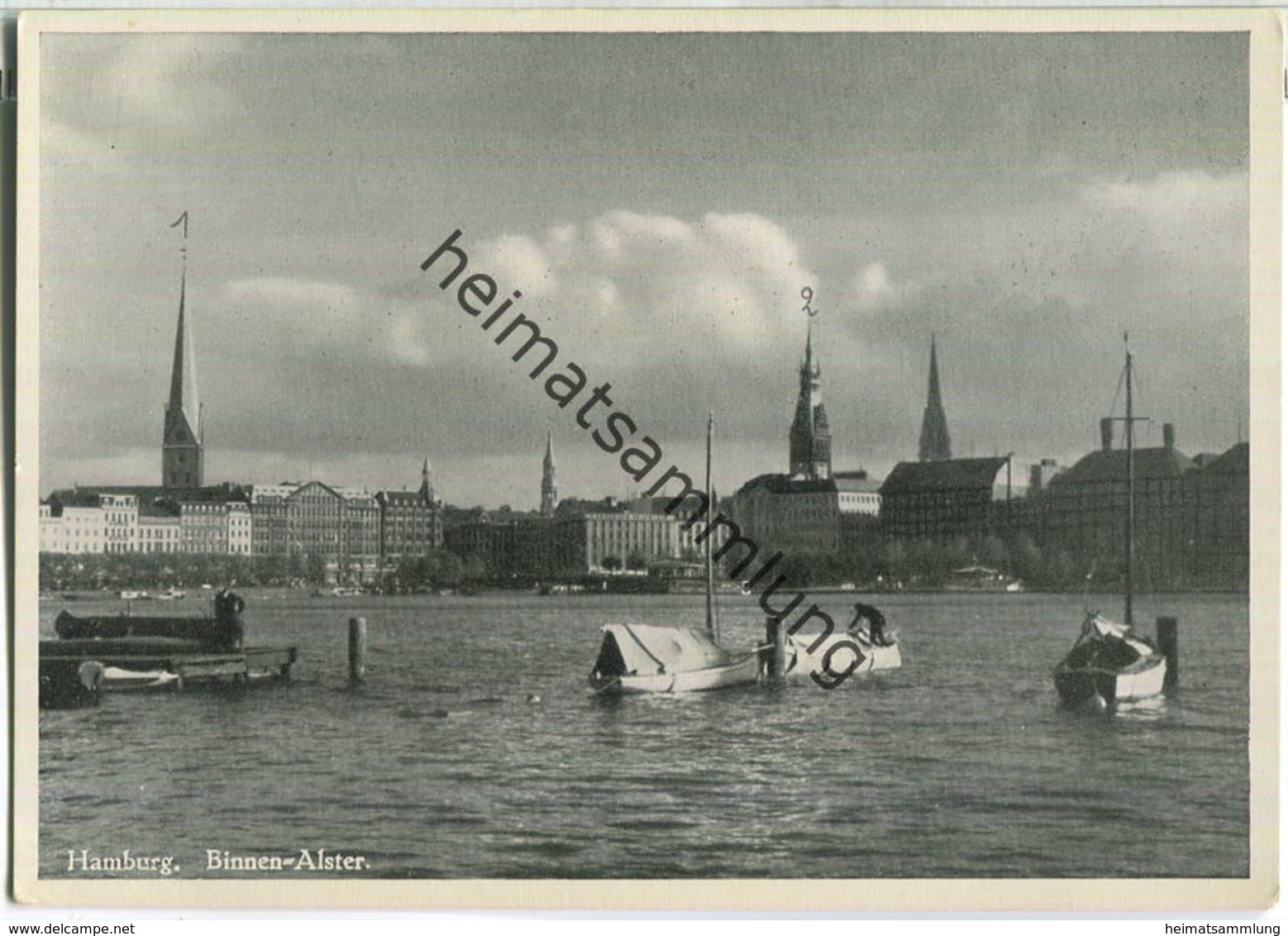 Hamburg - Binnen-Alster - Verlag W. F. Nr. 744 - Wandsbek