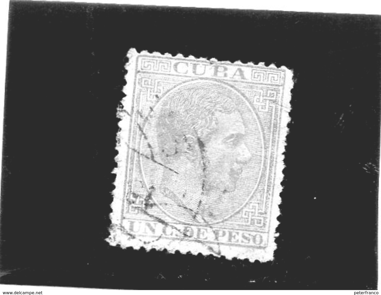 B . 1882 Cuba - Re Alfonso XII - Gebraucht