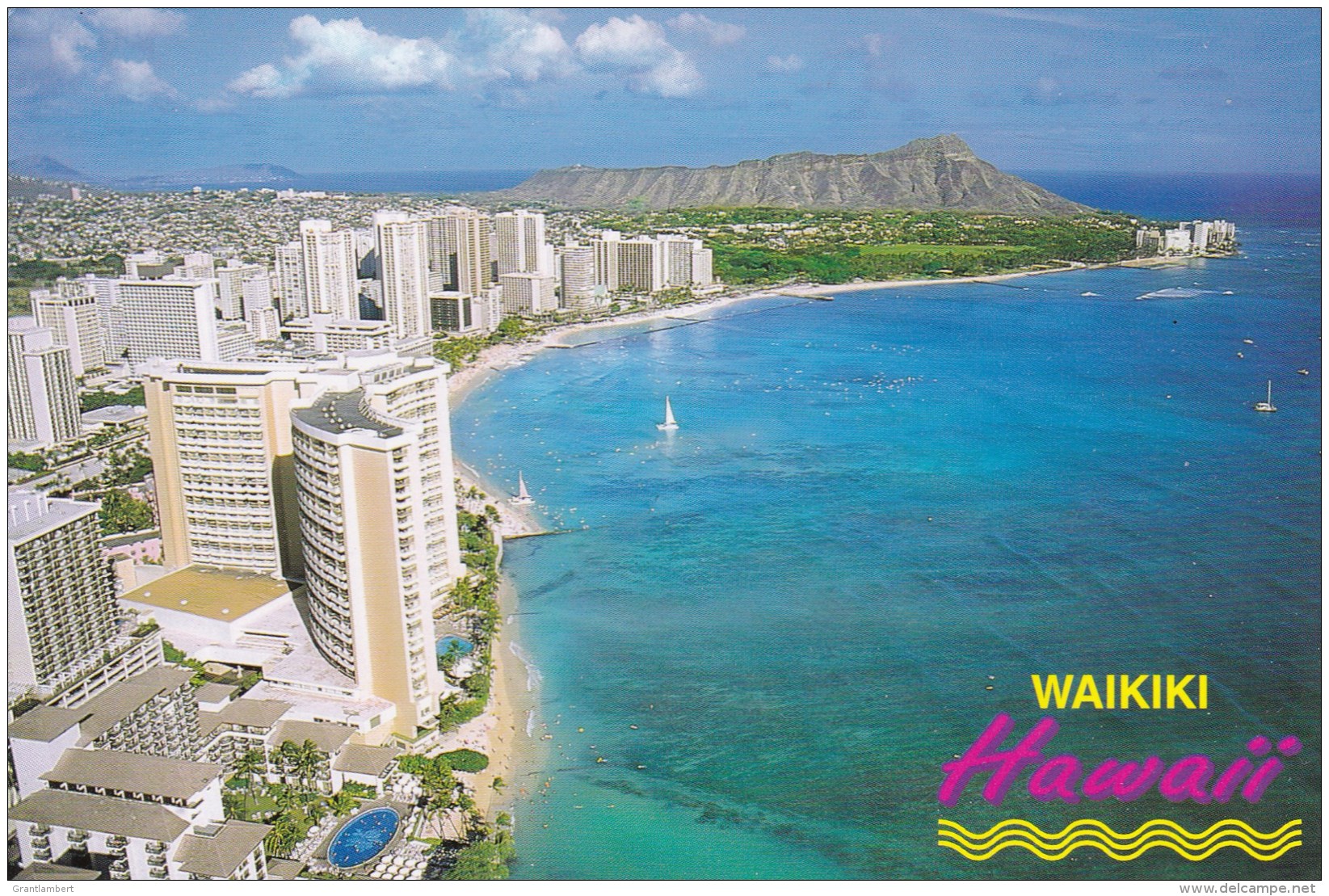 Waikiki Beach, Honolulu, Hawaii, Unused - Honolulu