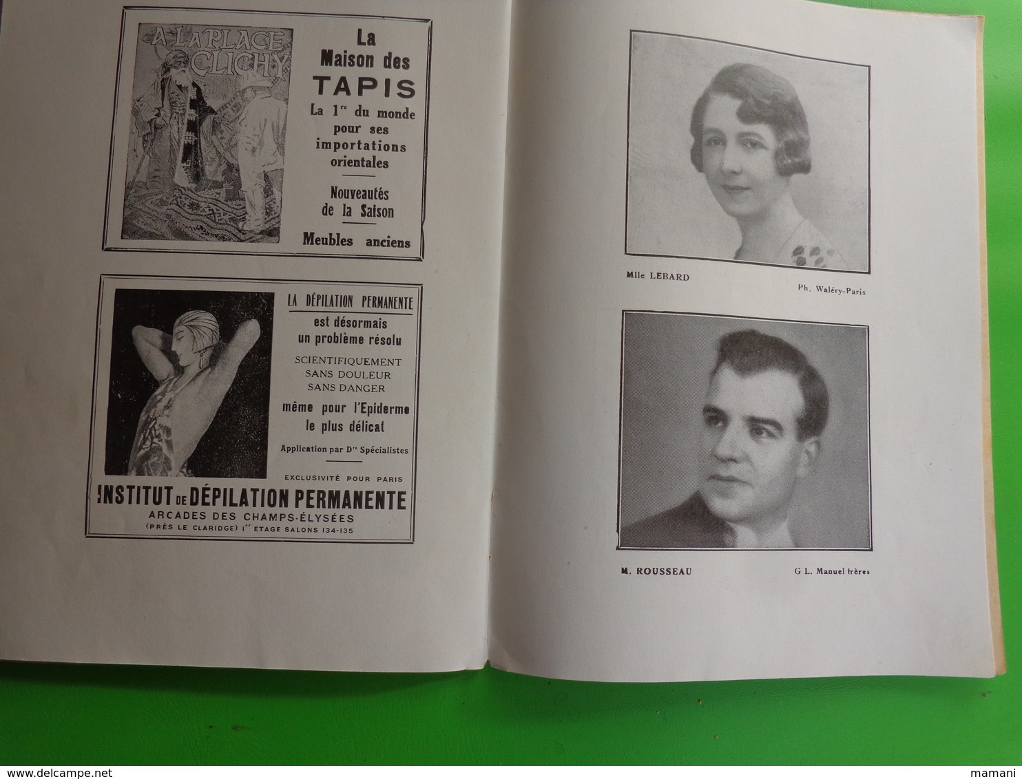 2 programme theatre national opera comique - la vie de boheme 1934-carmen 1928