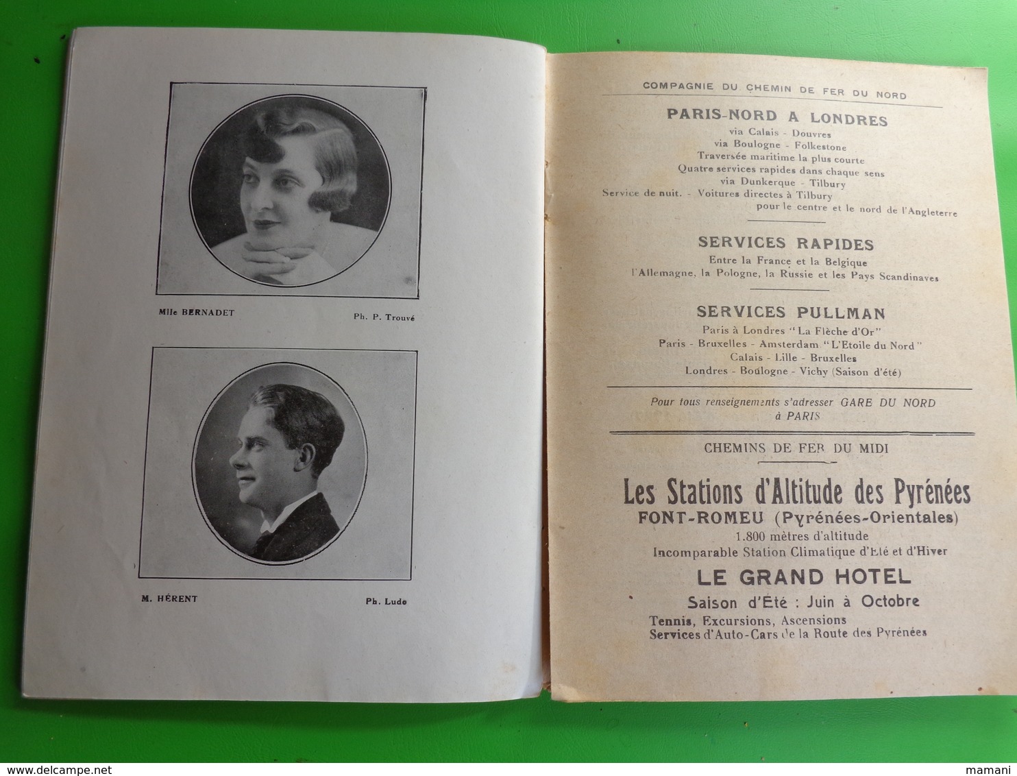 2 programme theatre national opera comique - la vie de boheme 1934-carmen 1928