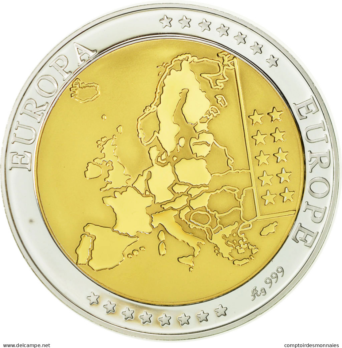 Allemagne, Médaille, L'Europe, 2002, SPL+, Argent - Autres & Non Classés