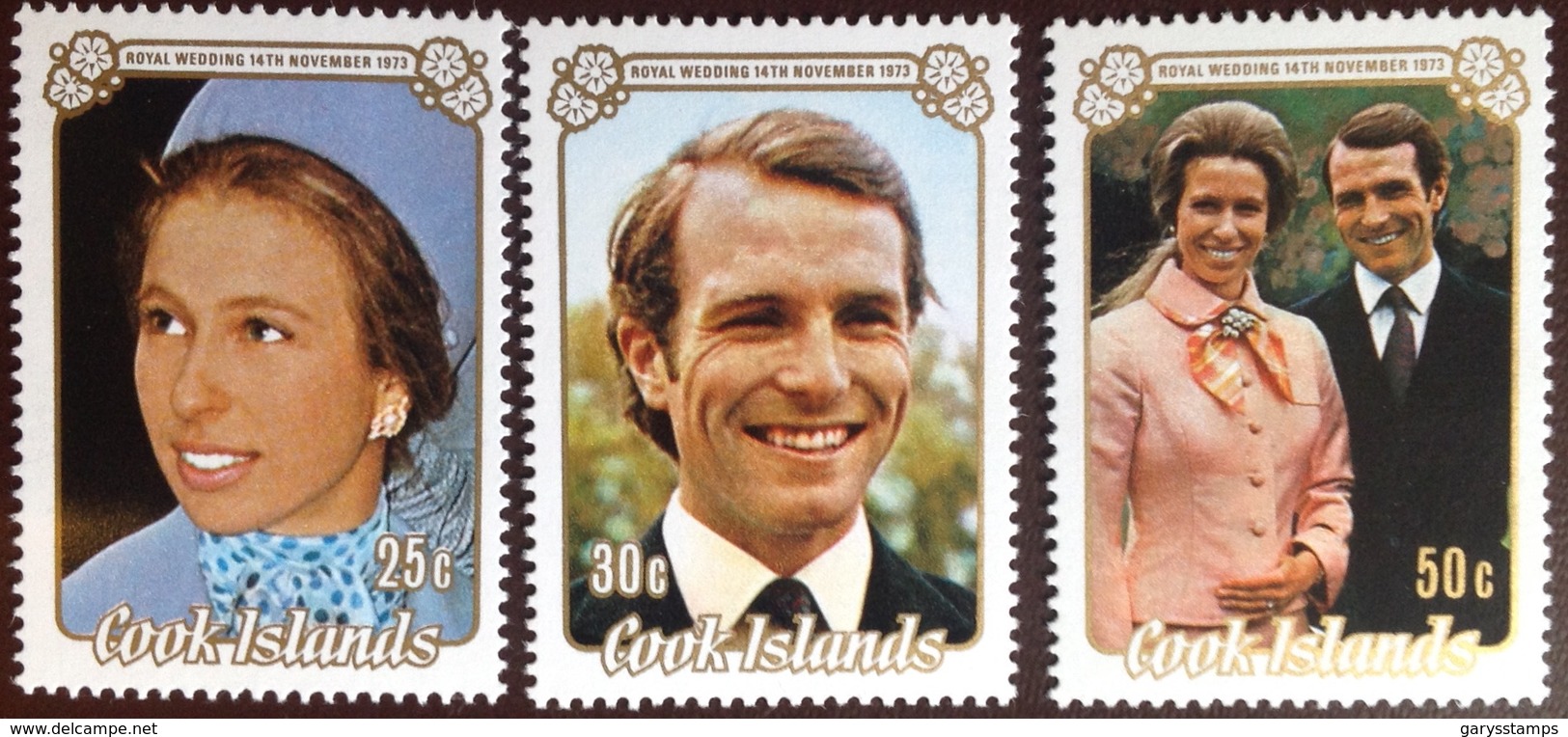 Cook Islands 1973 Royal Wedding MNH - Cook