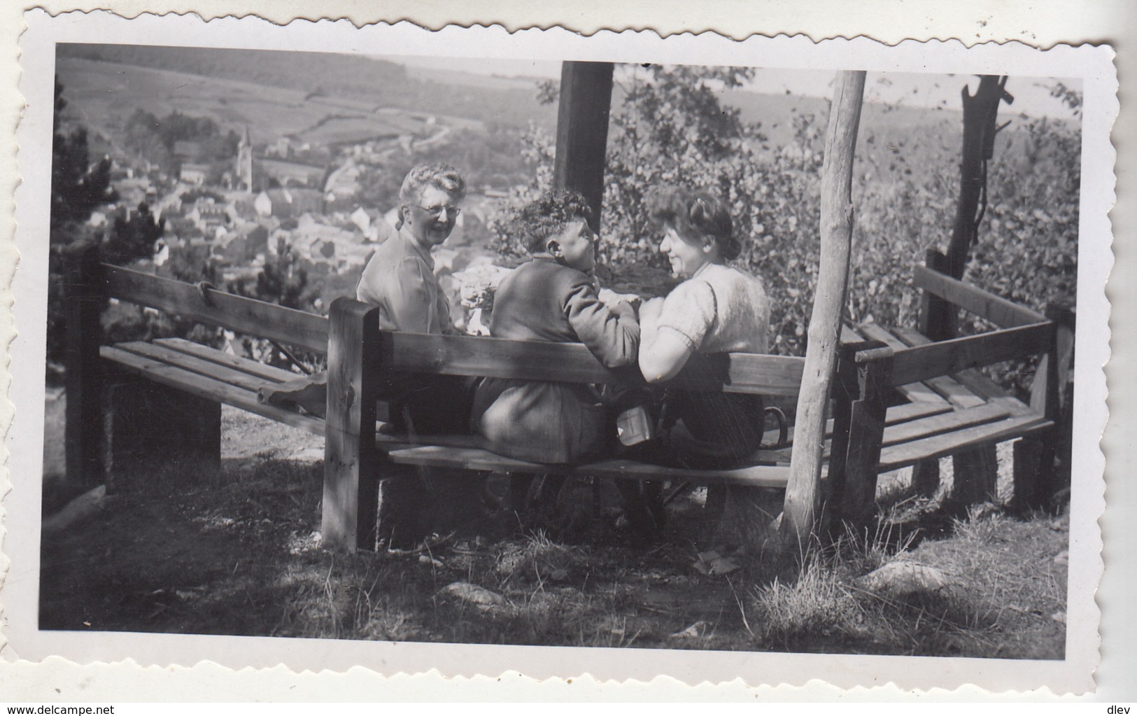 Belvédère Et Vue De Hamoir - 1946 - 2 Photos Originales Format 6.5 X 11 Cm - Luoghi