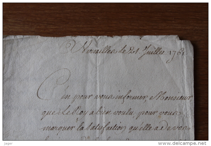 1761 Lettre De Choisel Pour Recompense Pour Le Siege De BELLEISLE - Documents Historiques