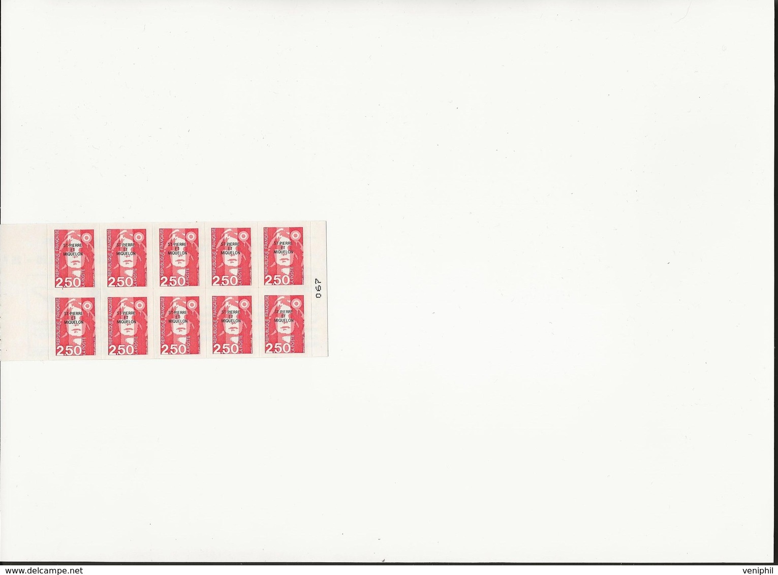 ST PIERRE ET MIQUELON - CARNET N° C557 - NEUF XX -ANNEE 1992 - COTE : 15 € - Postzegelboekjes