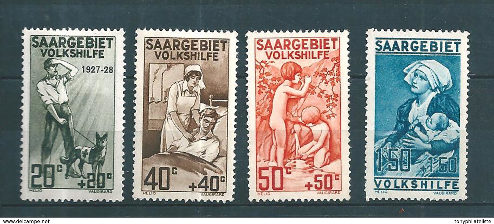 Colonie Sarre Timbres De 1926  N°103 A 106  Neufs * Tres Petite Trace De Charnière Cote 60€ - Nuovi