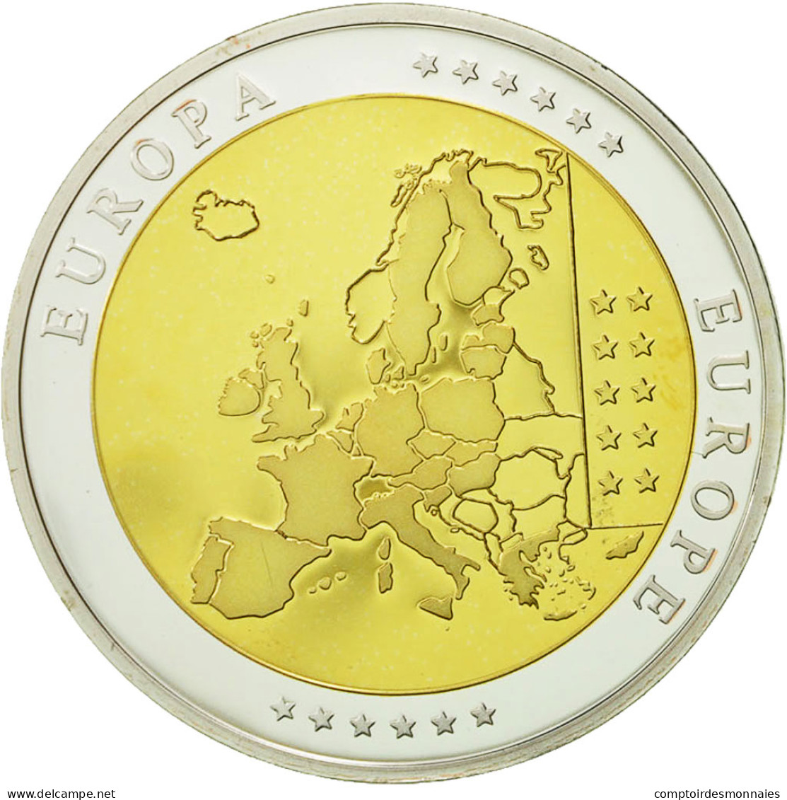 Italie, Médaille, Conseil De L'Union Européenne, 2003, SPL+, Argent - Autres & Non Classés