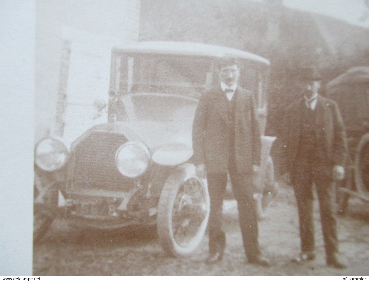 AK / Echtfoto 1910 / 20er Jahre?! 2 Alte Autos / Oldtimer. Marke?? Frankreich?? - Turismo