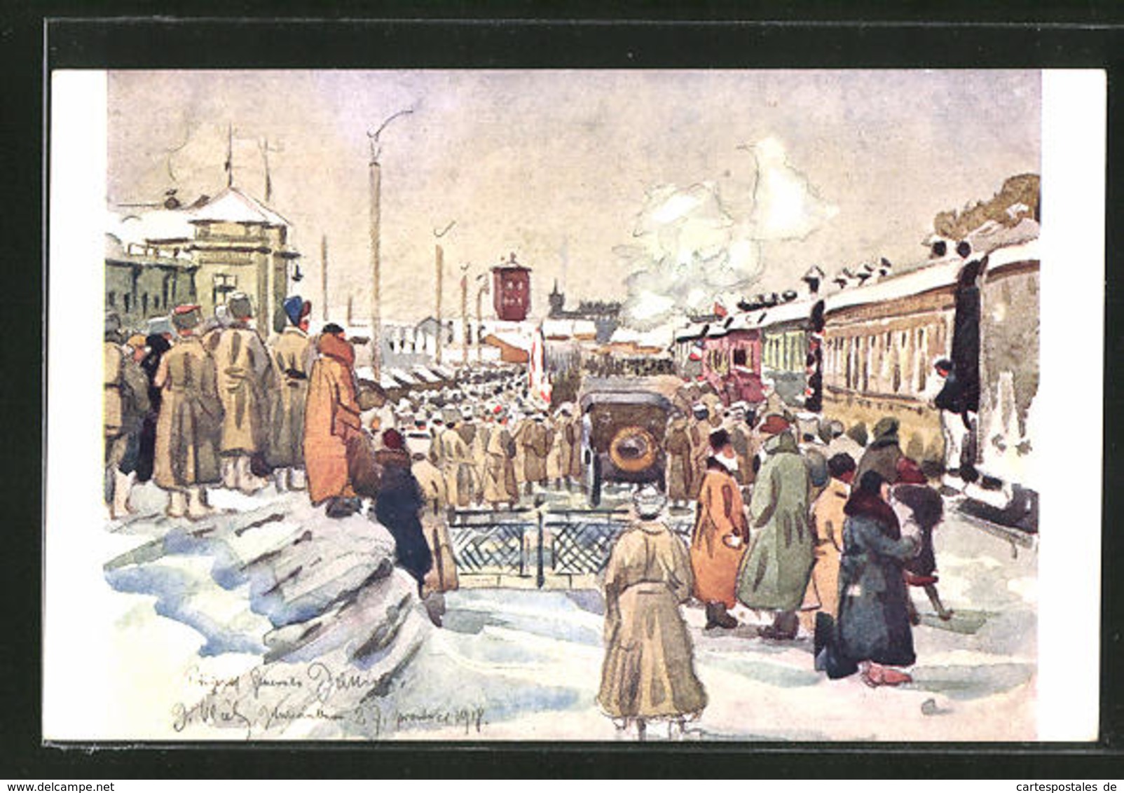 CPA Illustrateur Jekaterinburg, Arrival Of General Janin - Russie