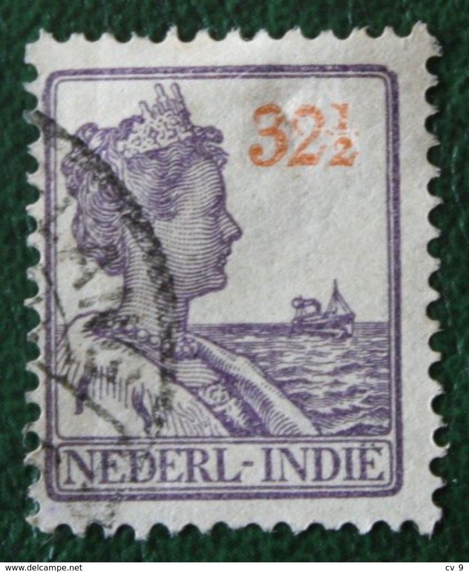 32 1/2 Ct Koningin Wilhelmina NVPH 126 1922 1913-1932 Gestempeld / Used INDIE / DUTCH INDIES - Niederländisch-Indien