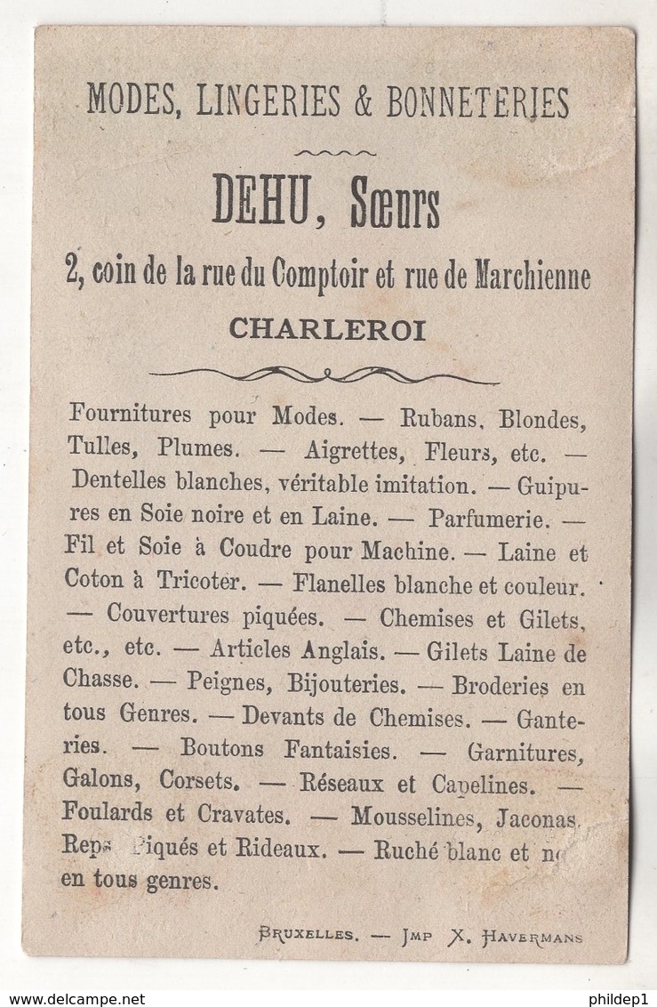 Sept Péchés Capitaux. L'Avarice. DEHU, Soeurs. Modes, Lingeries & Bonneteries. Charleroi. Q2 & Q3 - Autres & Non Classés