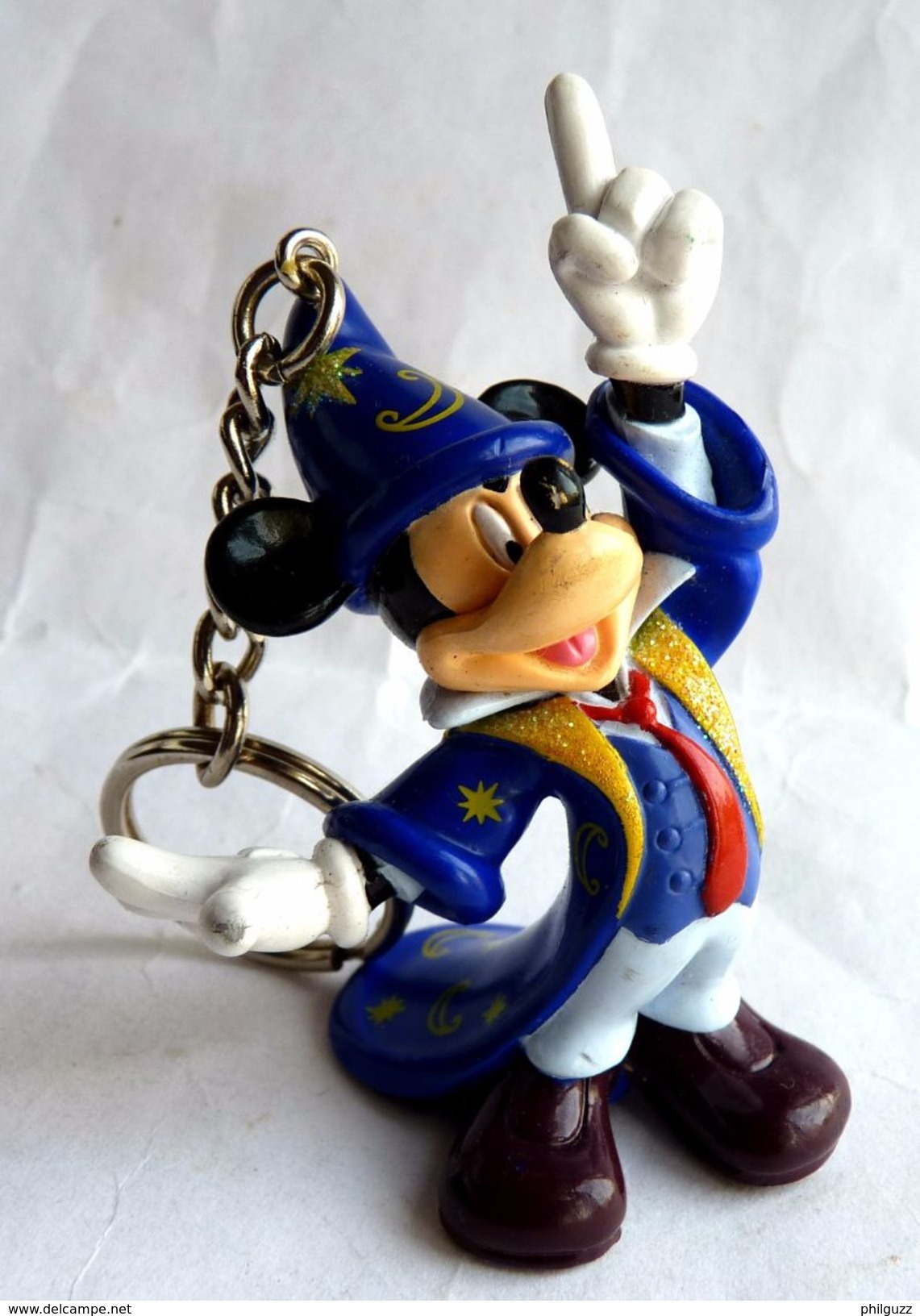 Figurine PC MICKEY MAGICIEN Walt Disney PARC EURODISNEY WDP PORTE CLES - Disney