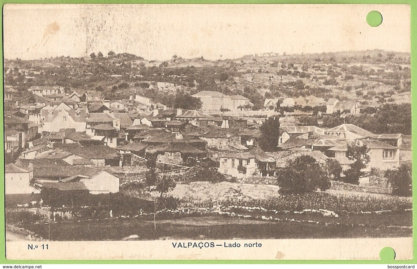 Valpaços - Lado Norte. Vila Real (postal C/ Furos) - Vila Real