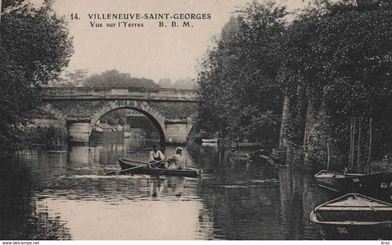 CPA  Villeneuve St Georges Vue Sur L'yerres - Villeneuve Saint Georges